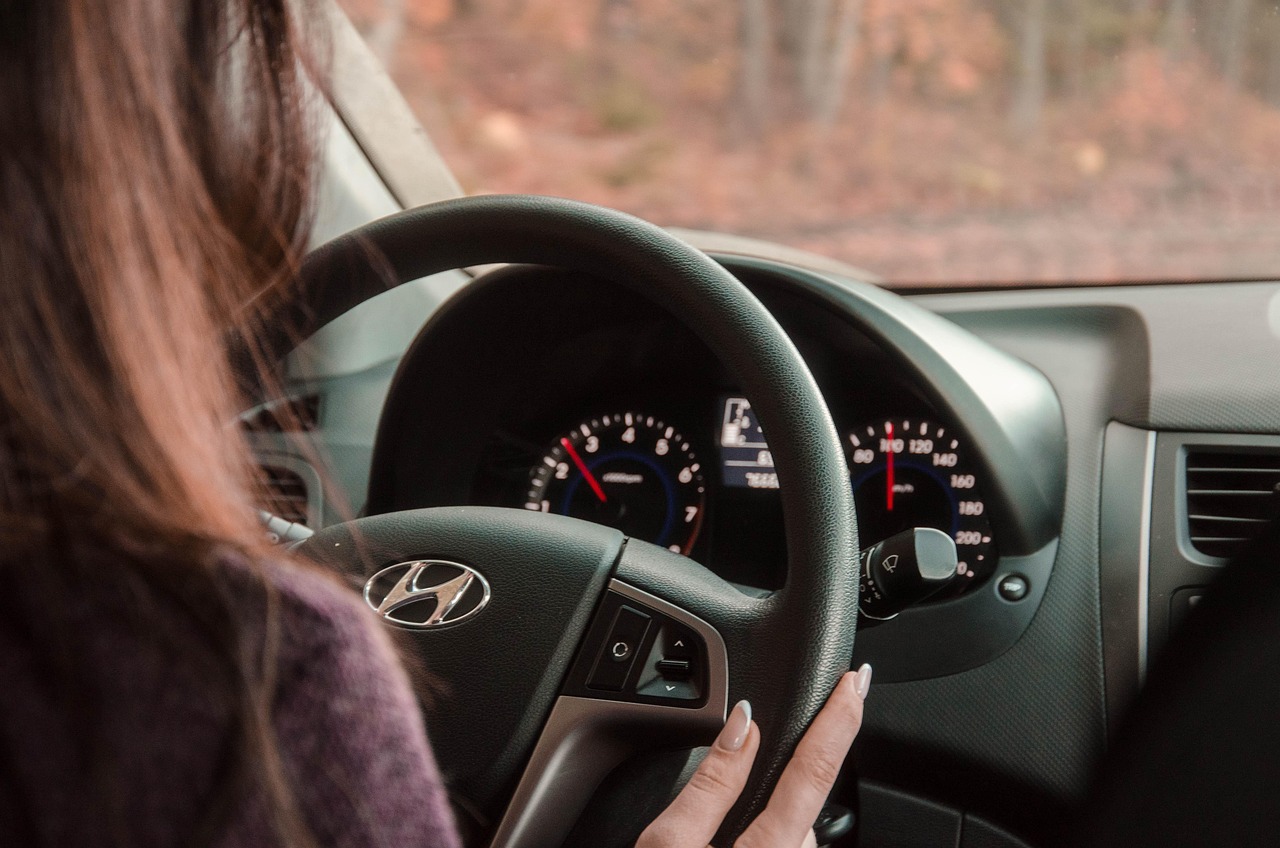 behind the wheel, driver, young woman, auto, avtoledi, steering wheel, hands, machine, exit, inside, drive unit, driver, driver, driver, driver, driver